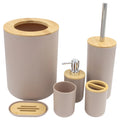Kit para Banheiro Bambu - 6 peças