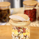 Kit 6 Potes Para Alimentos Com Tampa Bambu 200ML