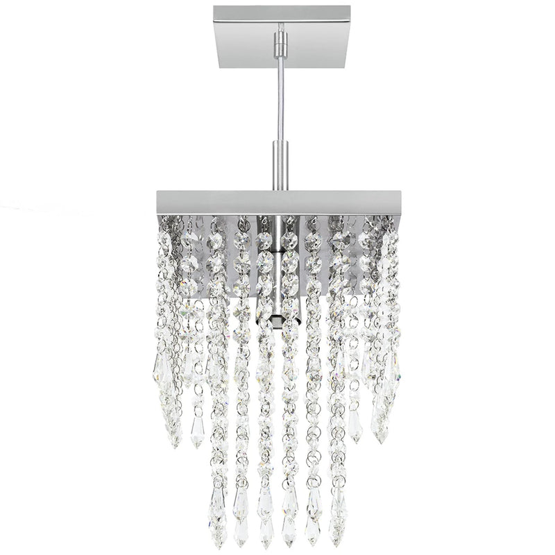 Lustre Pendente De Cristal Acrilico Marrycrilic