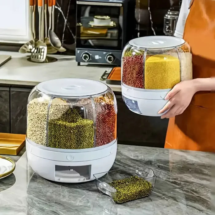 Organizador Giratório de Grãos SafeRoll™ 6 em 1