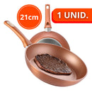 Jogo Frigideiras Antiaderente Revestida em Cerâmica