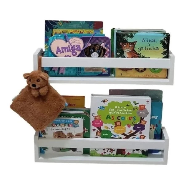 Kit com 4 Prateleira MDF Infantil