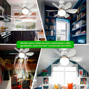 Ventilador de Teto com Luz e Controle Remoto - 4 Velocidades