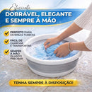 Balde Dobrável Retrátil Flexível 10L Silicone  Com Alça