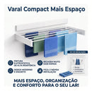 Varal Compact Mais Espaço + Pastilha Grátis - Sou de Casa