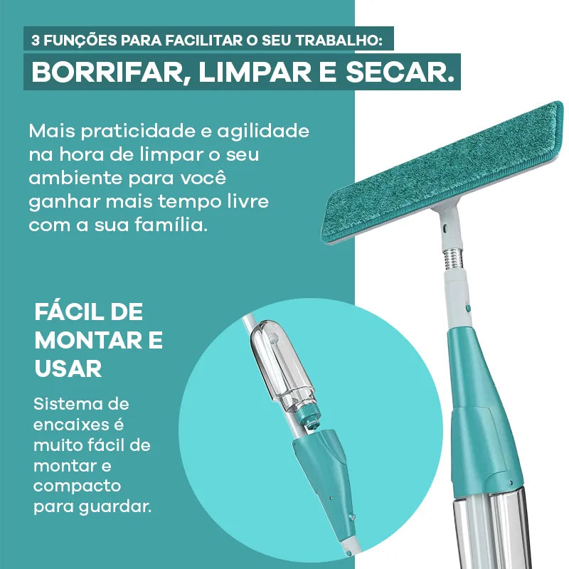 Clean Spray Mop® Limpeza fácil + SUPER BRINDE
