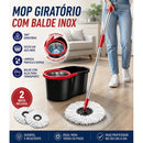 Mop Giratório Balde Inox Premium