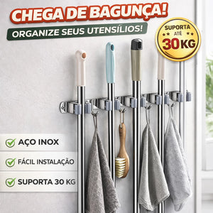 UltraGrip Inox - Suporte para Vassouras e Rodos