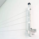 Varal de Roupa Retrátil de Parede em Alumínio