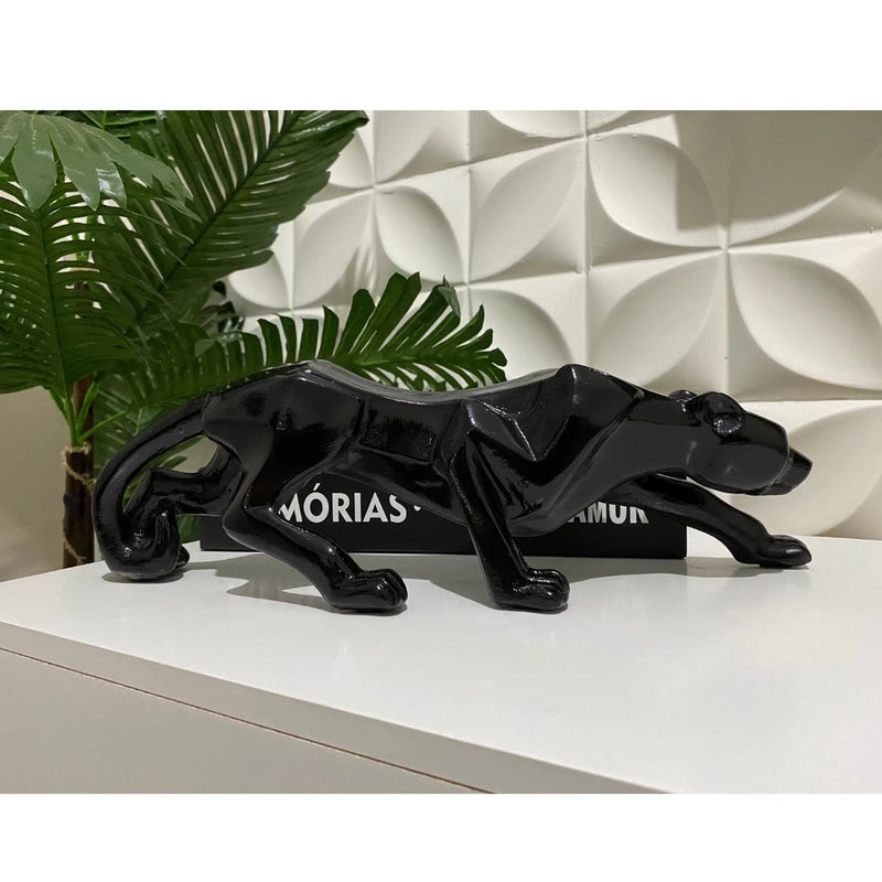 Escultura Pantera Negra - 37 cm
