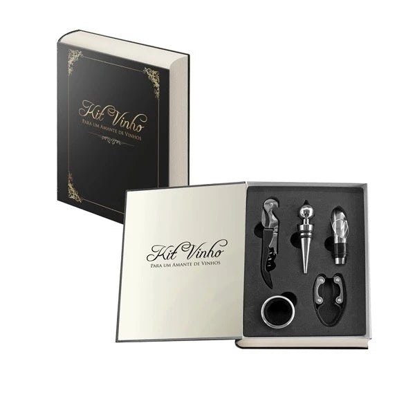 Kit Livro da Sabedoria para Vinhos - Linha Premium