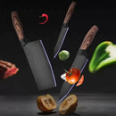 Conjunto de Facas em Madeira e Inox - Linha Premium