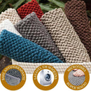 Tapete Bolinha em Microfibra Antiderrapante Kit com 4 peças