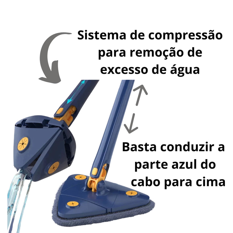 Esfregão Mop com Suporte 360°