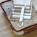 KIT 3/6 Peças Cabide De Roupas 5 Em1 Organizadores Para Guarda Calças Retrátil Multifuncional Aço Inoxidável