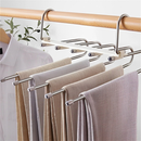 KIT 3/6 Peças Cabide De Roupas 5 Em1 Organizadores Para Guarda Calças Retrátil Multifuncional Aço Inoxidável