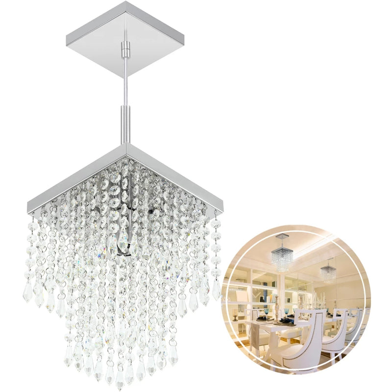 Lustre Pendente De Cristal Acrilico Marrycrilic