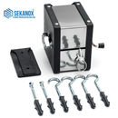 Varal de Parede Retratil Recolhivel Inox Portátil 30 Mts Suporta 60kg Corda Resistente a Sol Chuva