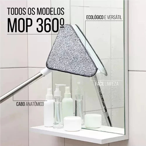 Kit 4 Refil de Reposição Para Mop Triângular Giratório 360