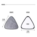 Kit 4 Refil de Reposição Para Mop Triângular Giratório 360