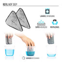 Kit 4 Refil de Reposição Para Mop Triângular Giratório 360