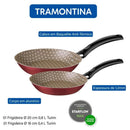 Conjunto de Frigideira Tramontina Antiaderente C/ Tampa