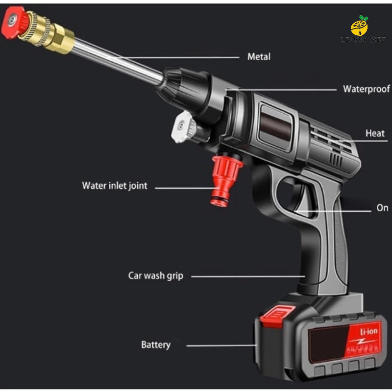 Lavadora de Alta Pressão Portátil Recarregável
