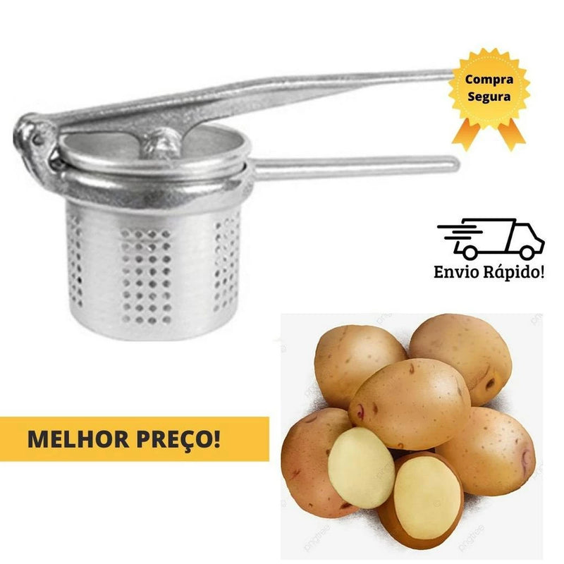 Kit 3 em 1 - Espremedor de Limão, Amassador de Batata e Triturador de Alho