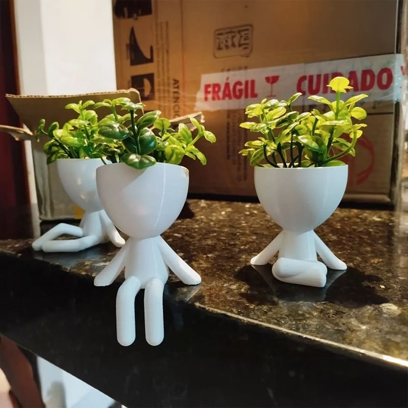 Kit 3 Mini Vasinhos Bob Robert!