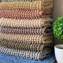 Tapete Bolinha em Microfibra Antiderrapante Kit com 4 peças