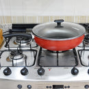 Frigideira Wok Antiaderente 32cm Com Tampa de Vidro