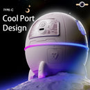 Umidificador de Ar Astronauta Luz LED Colorida Névoa USB
