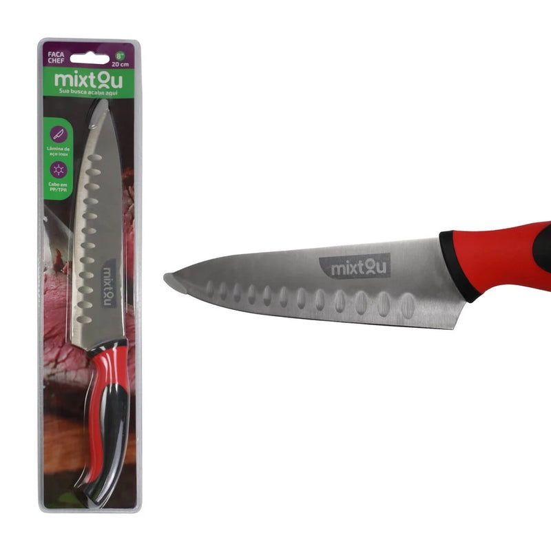 Faca Santoku do Chef 8" Premium Aço Inox