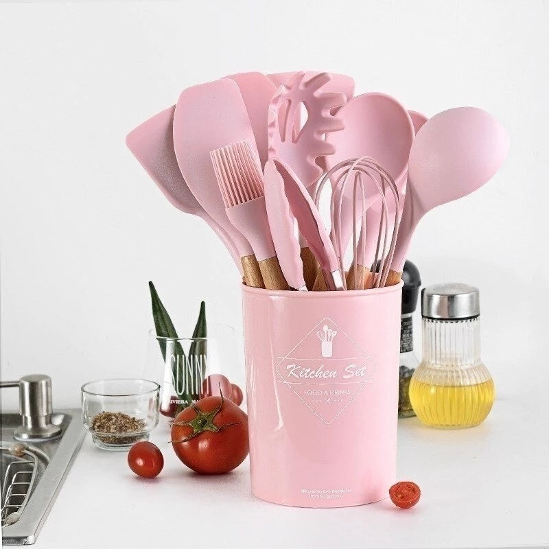 Jogo de Cozinha Premium Kit C/12 Peças de Silicone