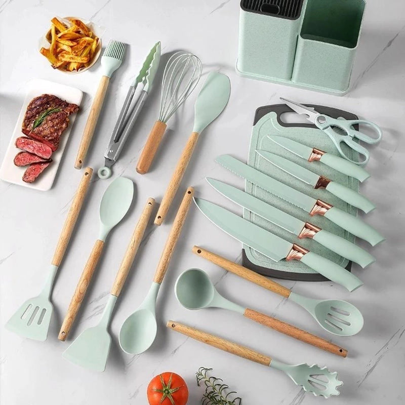 Kit Utensílios de Cozinha 19 Peças - Completo