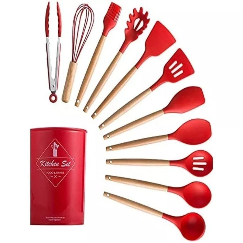 Jogo de Cozinha Premium Kit C/12 Peças de Silicone