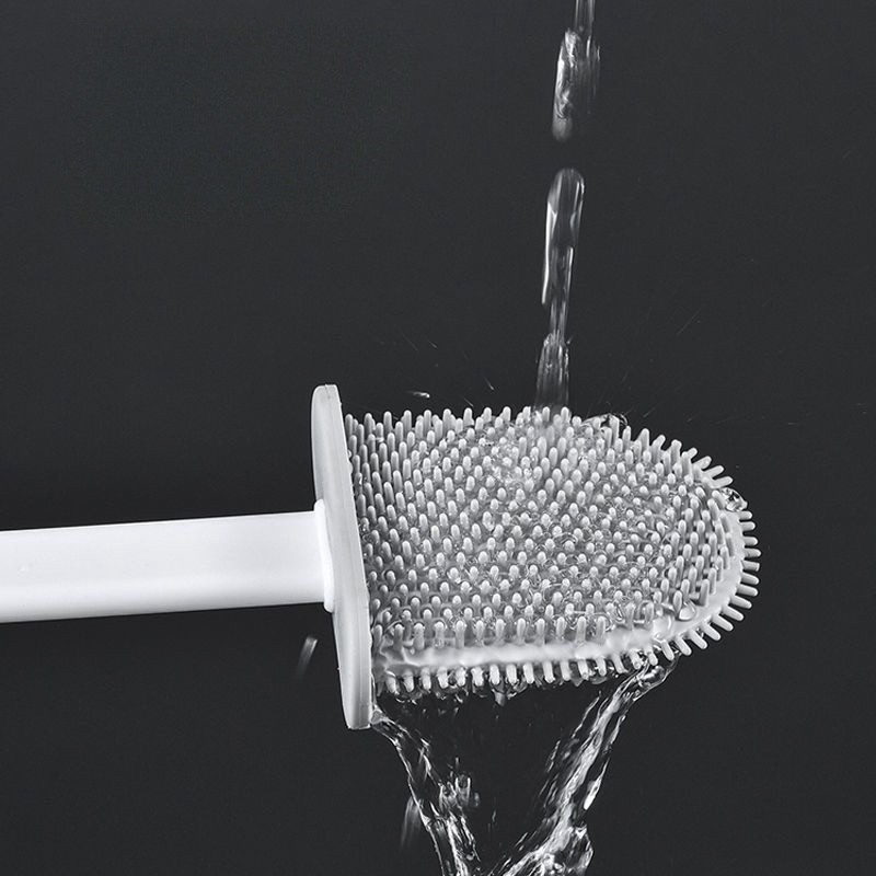 Kit 2 Escova Sanitária Quadrada Limpeza Banheiro Parede Silicone privada suporte