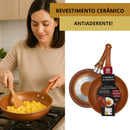 Jogo Frigideiras Antiaderente Revestida em Cerâmica