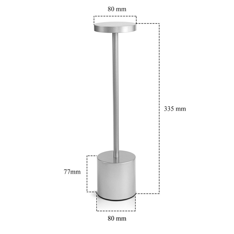 Luminária de Mesa Touch LED Recarregável Sem Fio