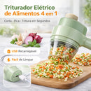 Cortador Elétrico De Legumes 4 Em 1 Sem Fio