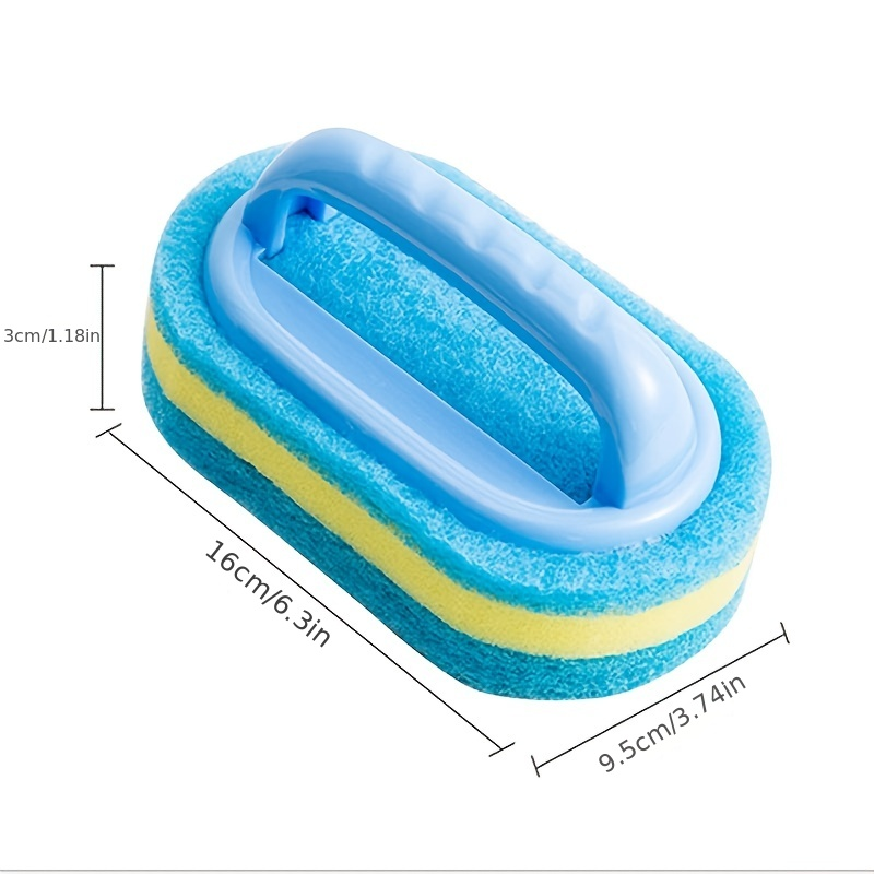 1pc Esponja De Cozinha Escova De Limpeza Esfregando Panelas E Frigideiras Telhas Multifuncional Espessamento De Três Cam