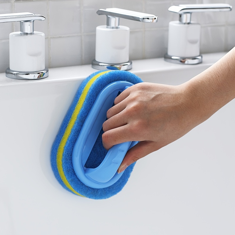 1pc Esponja De Cozinha Escova De Limpeza Esfregando Panelas E Frigideiras Telhas Multifuncional Espessamento De Três Cam